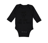 Long Sleeve Bodysuit Baby Keep Calm It's My First Cinco De Mayo Cotton