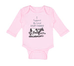 Long Sleeve Bodysuit Baby I Support My Local Dairy Farmer Funny Humor Cotton