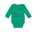 Long Sleeve Bodysuit Baby Proof Daddy Shoot Blanks! Dad Father's Cotton