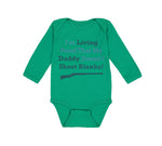 Long Sleeve Bodysuit Baby Proof Daddy Shoot Blanks! Dad Father's Cotton