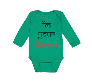 Long Sleeve Bodysuit Baby I'M Your Karma Funny Humor Boy & Girl Clothes Cotton