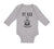 Long Sleeve Bodysuit Baby My Dad Is A Viking Valhalla Dad Father's Day Cotton