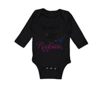 Long Sleeve Bodysuit Baby Mommy's Little Rockstar Mom Mothers Day Cotton