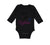 Long Sleeve Bodysuit Baby Mommy's Little Rockstar Mom Mothers Day Cotton