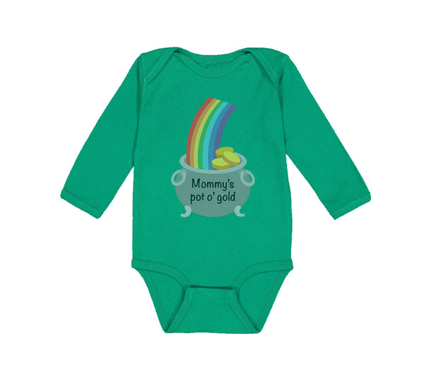 Long Sleeve Bodysuit Baby Mommy's Pot Gold Mom Mothers Day Boy & Girl Clothes