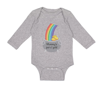 Long Sleeve Bodysuit Baby Mommy's Pot Gold Mom Mothers Day Boy & Girl Clothes