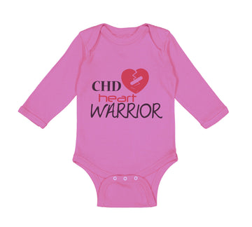 Long Sleeve Bodysuit Baby Chd Heart Warrior Congenital Heart Disease Cotton