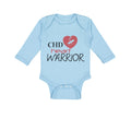 Long Sleeve Bodysuit Baby Chd Heart Warrior Congenital Heart Disease Cotton