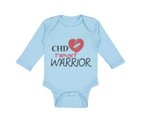 Long Sleeve Bodysuit Baby Chd Heart Warrior Congenital Heart Disease Cotton - Cute Rascals