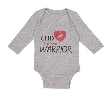 Long Sleeve Bodysuit Baby Chd Heart Warrior Congenital Heart Disease Cotton