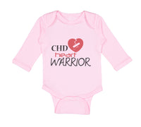 Long Sleeve Bodysuit Baby Chd Heart Warrior Congenital Heart Disease Cotton - Cute Rascals