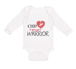 Long Sleeve Bodysuit Baby Chd Heart Warrior Congenital Heart Disease Cotton - Cute Rascals