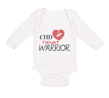 Long Sleeve Bodysuit Baby Chd Heart Warrior Congenital Heart Disease Cotton
