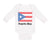 Long Sleeve Bodysuit Baby Puerto Rico Flag Boy & Girl Clothes Cotton