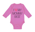 Long Sleeve Bodysuit Baby I Love My Mommy Best Funny Boy & Girl Clothes Cotton