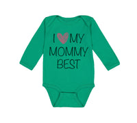 Long Sleeve Bodysuit Baby I Love My Mommy Best Funny Boy & Girl Clothes Cotton