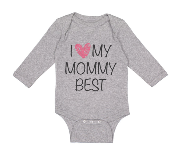 Long Sleeve Bodysuit Baby I Love My Mommy Best Funny Boy & Girl Clothes Cotton