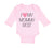 Long Sleeve Bodysuit Baby I Love My Mommy Best Funny Boy & Girl Clothes Cotton