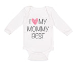 Long Sleeve Bodysuit Baby I Love My Mommy Best Funny Boy & Girl Clothes Cotton