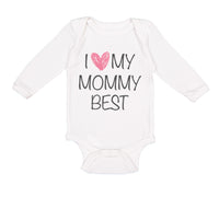 Long Sleeve Bodysuit Baby I Love My Mommy Best Funny Boy & Girl Clothes Cotton