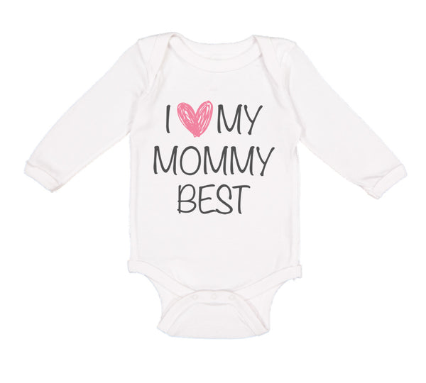 Long Sleeve Bodysuit Baby I Love My Mommy Best Funny Boy & Girl Clothes Cotton