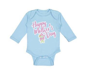 Long Sleeve Bodysuit Baby Happy Mother's Day Boy & Girl Clothes Cotton