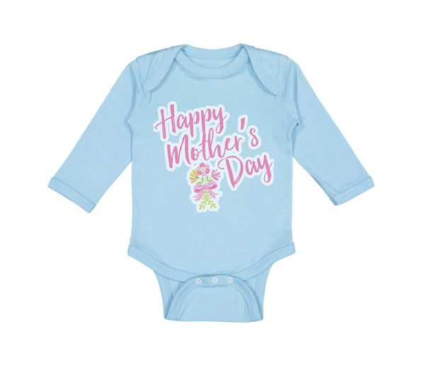 Long Sleeve Bodysuit Baby Happy Mother's Day Boy & Girl Clothes Cotton - Cute Rascals
