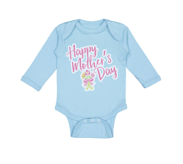 Long Sleeve Bodysuit Baby Happy Mother's Day Boy & Girl Clothes Cotton - Cute Rascals