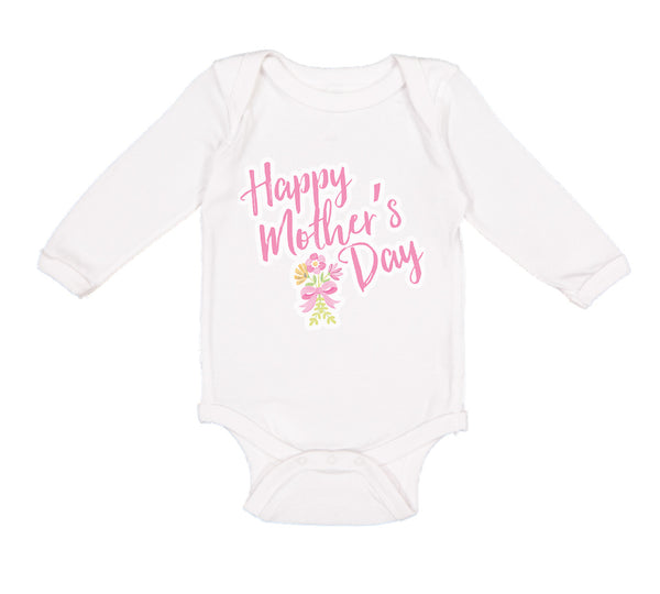 Long Sleeve Bodysuit Baby Happy Mother's Day Boy & Girl Clothes Cotton - Cute Rascals