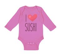 Long Sleeve Bodysuit Baby I Love Sushi Boy & Girl Clothes Cotton