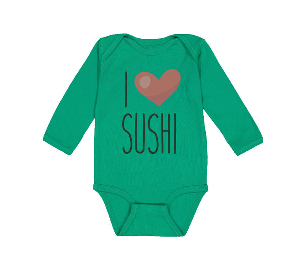 Long Sleeve Bodysuit Baby I Love Sushi Boy & Girl Clothes Cotton