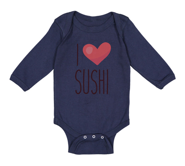 Long Sleeve Bodysuit Baby I Love Sushi Boy & Girl Clothes Cotton