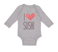 Long Sleeve Bodysuit Baby I Love Sushi Boy & Girl Clothes Cotton