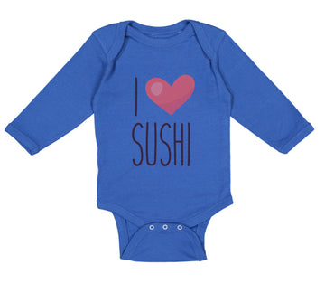 Long Sleeve Bodysuit Baby I Love Sushi Boy & Girl Clothes Cotton