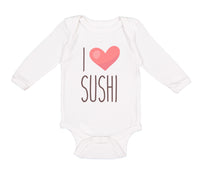 Long Sleeve Bodysuit Baby I Love Sushi Boy & Girl Clothes Cotton