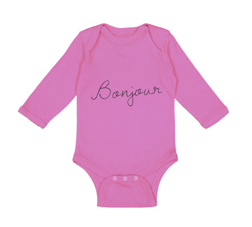 Long Sleeve Bodysuit Baby Bonjour Valentines Love Boy & Girl Clothes Cotton