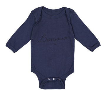 Long Sleeve Bodysuit Baby Bonjour Valentines Love Boy & Girl Clothes Cotton