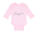 Long Sleeve Bodysuit Baby Bonjour Valentines Love Boy & Girl Clothes Cotton - Cute Rascals