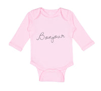 Long Sleeve Bodysuit Baby Bonjour Valentines Love Boy & Girl Clothes Cotton - Cute Rascals