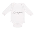Long Sleeve Bodysuit Baby Bonjour Valentines Love Boy & Girl Clothes Cotton