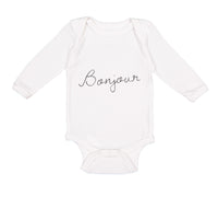 Long Sleeve Bodysuit Baby Bonjour Valentines Love Boy & Girl Clothes Cotton - Cute Rascals