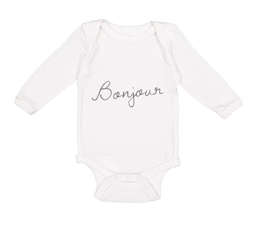 Long Sleeve Bodysuit Baby Bonjour Valentines Love Boy & Girl Clothes Cotton