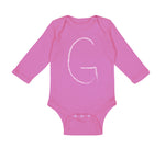 Long Sleeve Bodysuit Baby Capital G School Teacher Boy & Girl Clothes Cotton - Cute Rascals