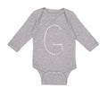 Long Sleeve Bodysuit Baby Capital G School Teacher Boy & Girl Clothes Cotton