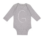 Long Sleeve Bodysuit Baby Capital G School Teacher Boy & Girl Clothes Cotton - Cute Rascals