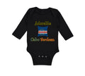 Long Sleeve Bodysuit Baby Adorable Cabo Verdean Cape Verde Boy & Girl Clothes