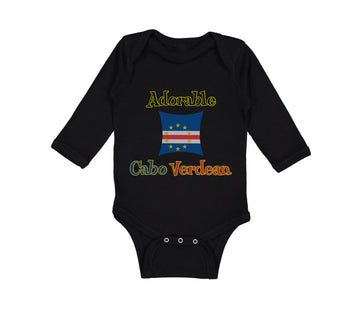Long Sleeve Bodysuit Baby Adorable Cabo Verdean Cape Verde Boy & Girl Clothes