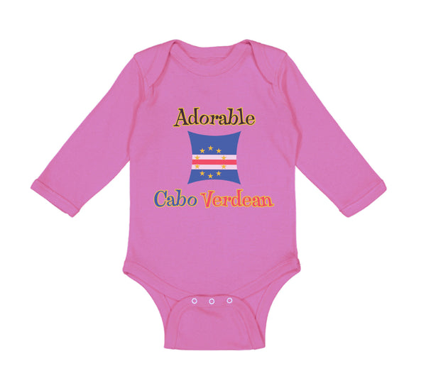Long Sleeve Bodysuit Baby Adorable Cabo Verdean Cape Verde Boy & Girl Clothes - Cute Rascals