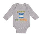 Long Sleeve Bodysuit Baby Adorable Cabo Verdean Cape Verde Boy & Girl Clothes - Cute Rascals
