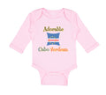 Long Sleeve Bodysuit Baby Adorable Cabo Verdean Cape Verde Boy & Girl Clothes